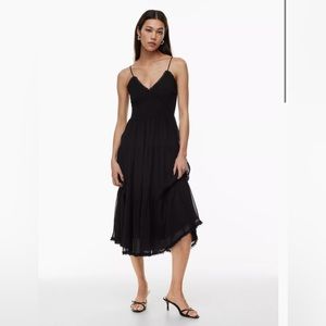 Aritzia Wilfred Tuberose Dress Black